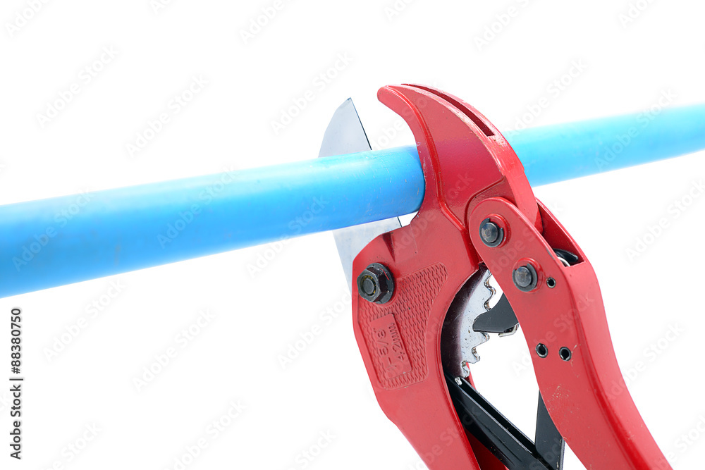 isolated pvc pipe cutter isolated pvc pipe cutter