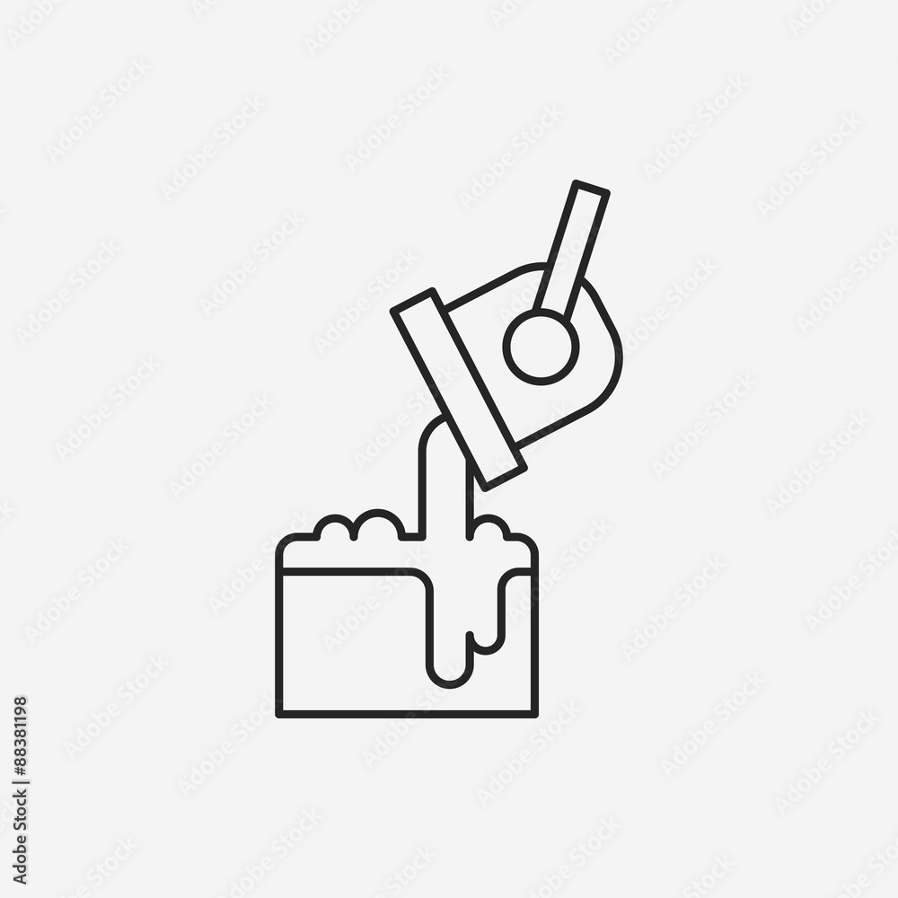 Paint line icon Paint line icon