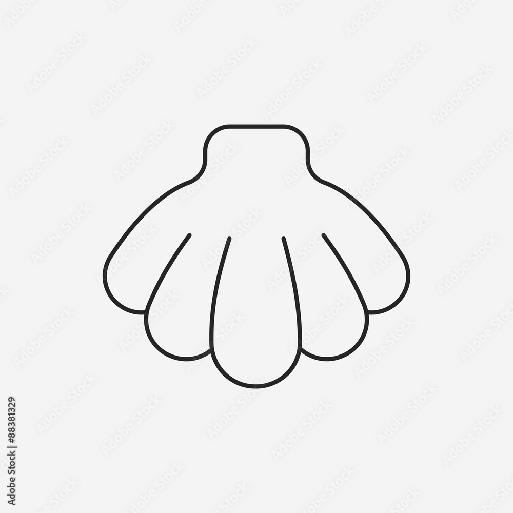 Shell line icon Shell line icon