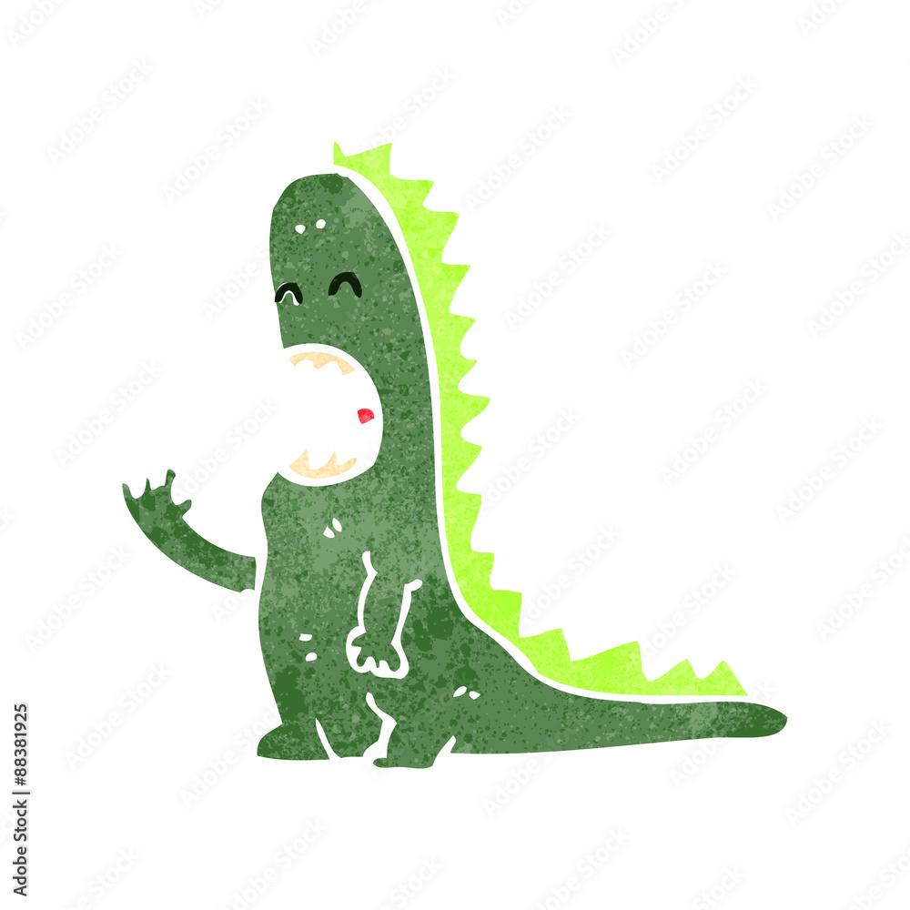 retro cartoon dinosaur retro cartoon dinosaur