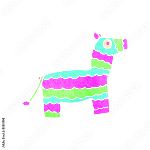 retro cartoon pinata
