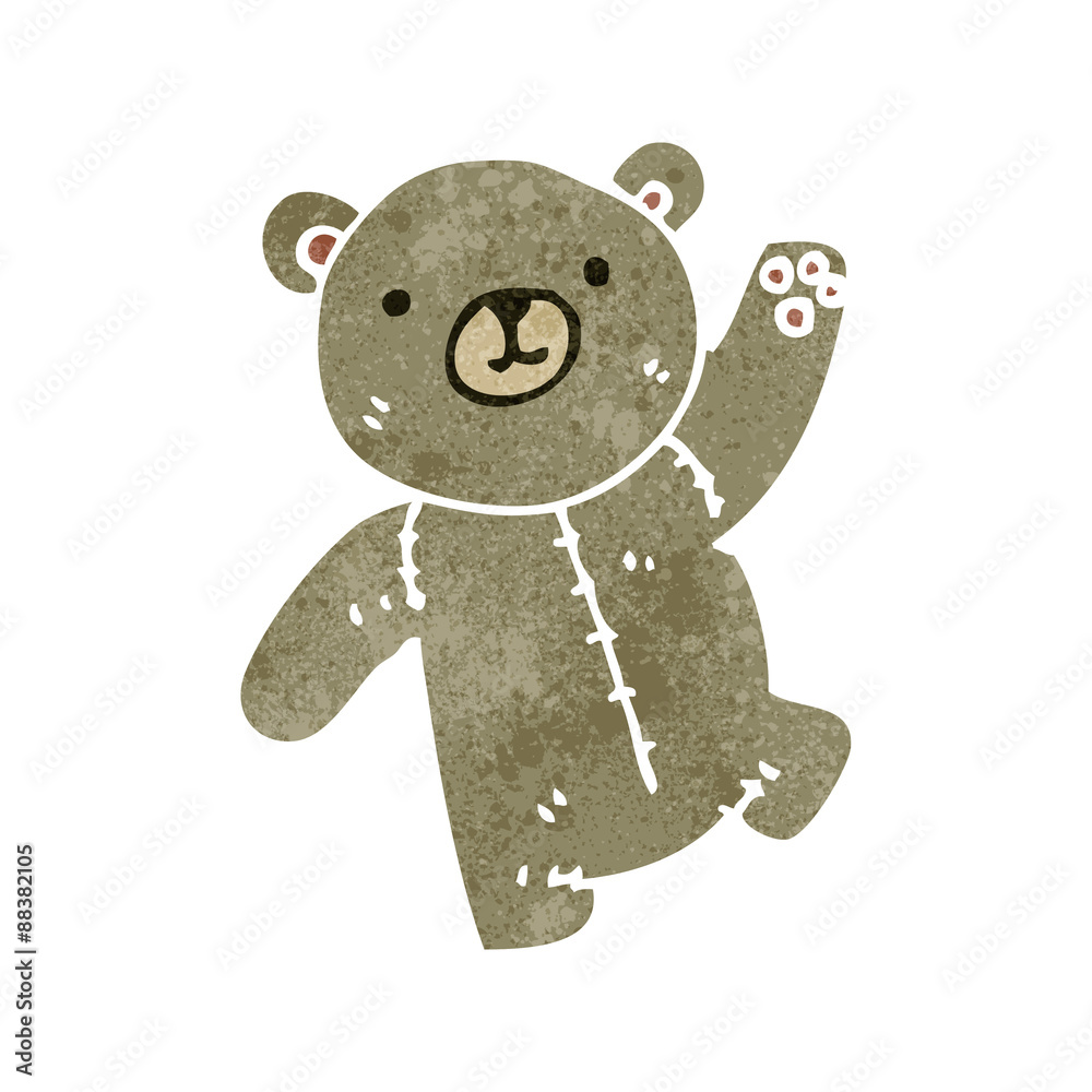 cute teddy bear retro cartoon cute teddy bear retro cartoon
