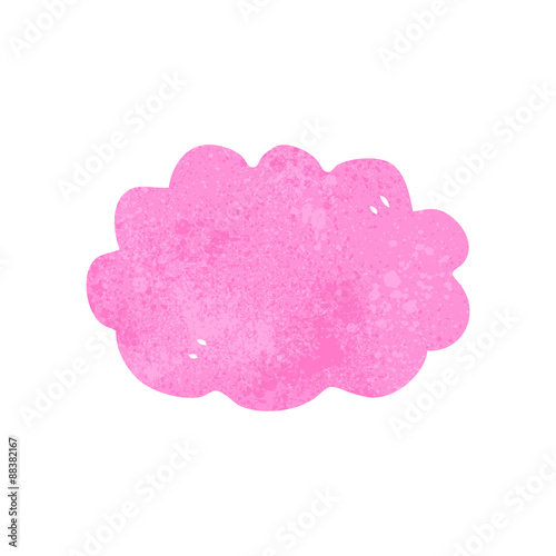 retro cartoon decorative pink cloud