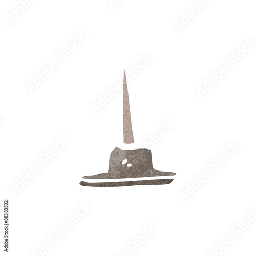 retro cartoon sharp tack