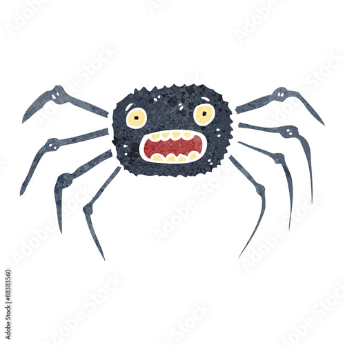 retro cartoon spider