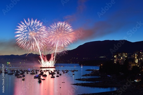 fireworks display at English Bay