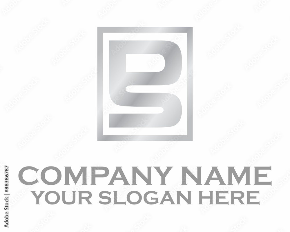 silver abstract logo