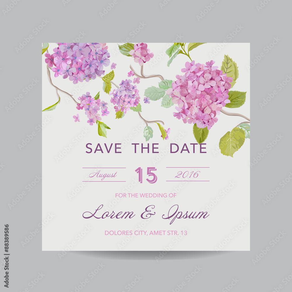 Invitation or Greeting Card - for Wedding, Baby Shower 