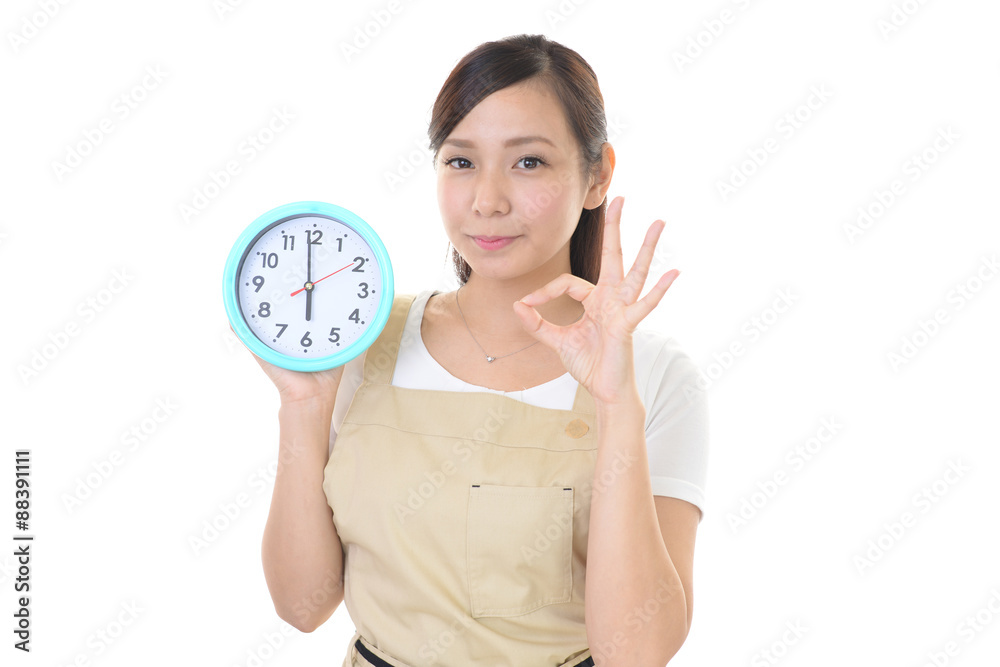 笑顔の主婦