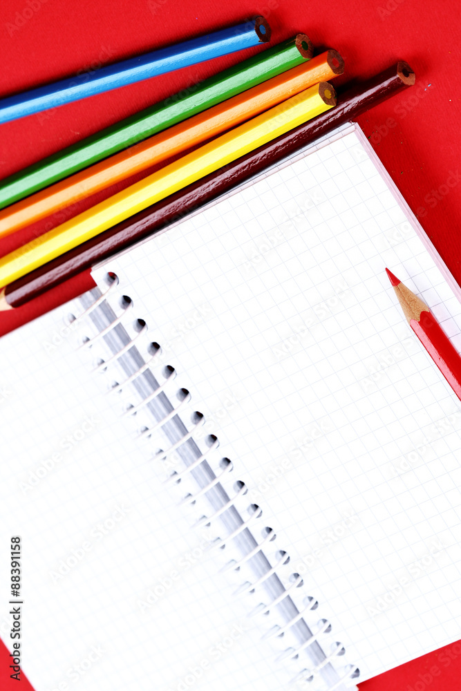 Pencil and agenda Pencil and agenda