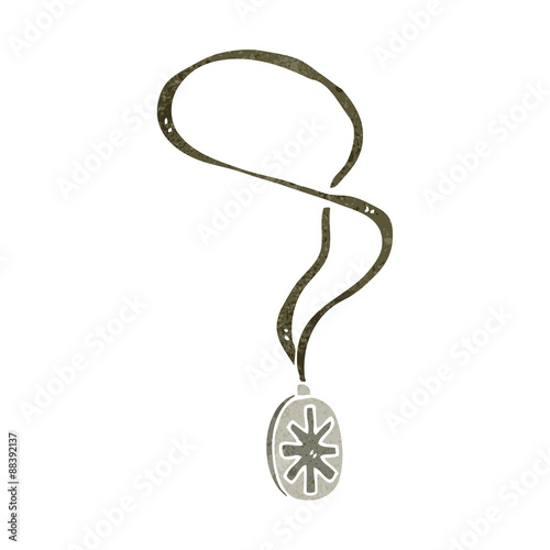 retro cartoon pendant