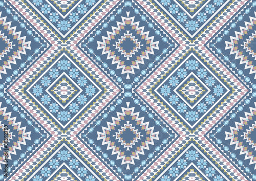 Geometric ethnic pattern design for background or wallpaper. 