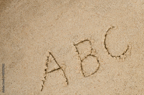 abc letters on sand © aga7ta
