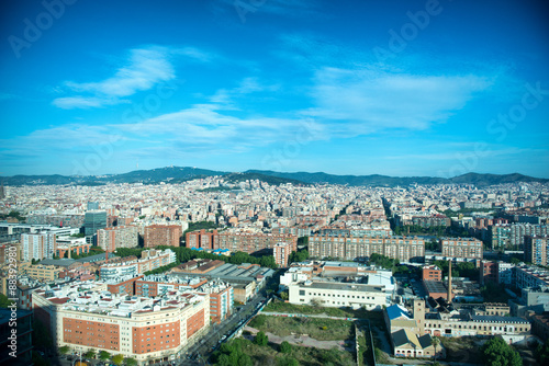 Rooftop view over Barcelona, Spain
