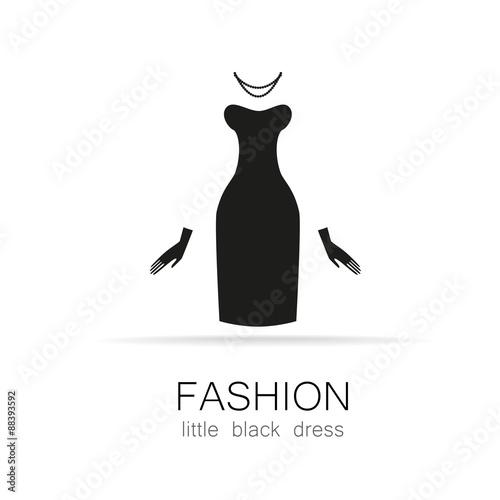 fashion little black dress template