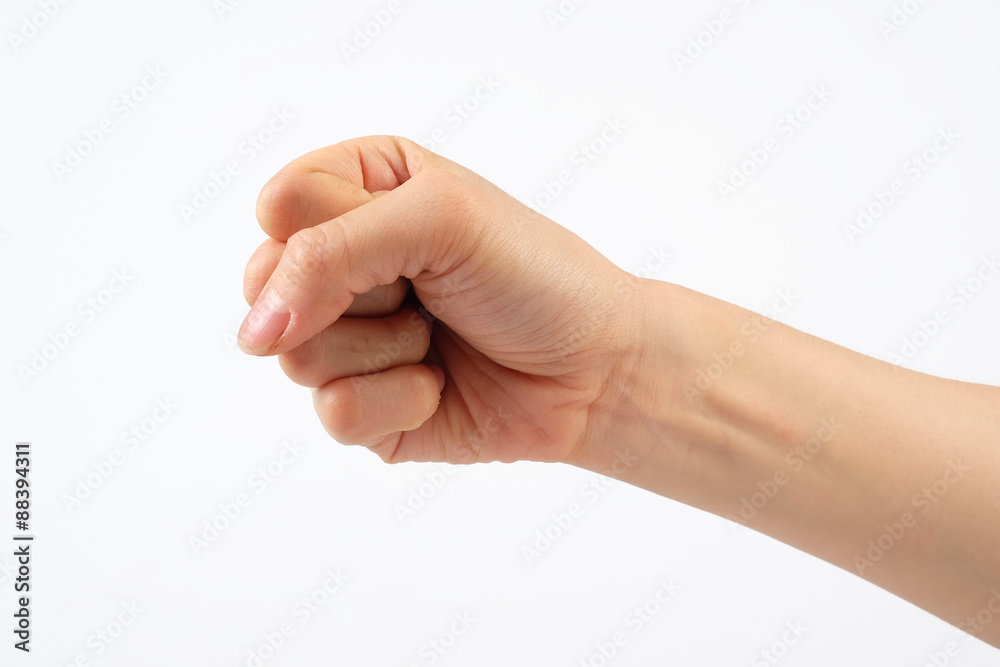 Woman hand isolated on white background with clipping path Woman hand isolated on white background with clipping path