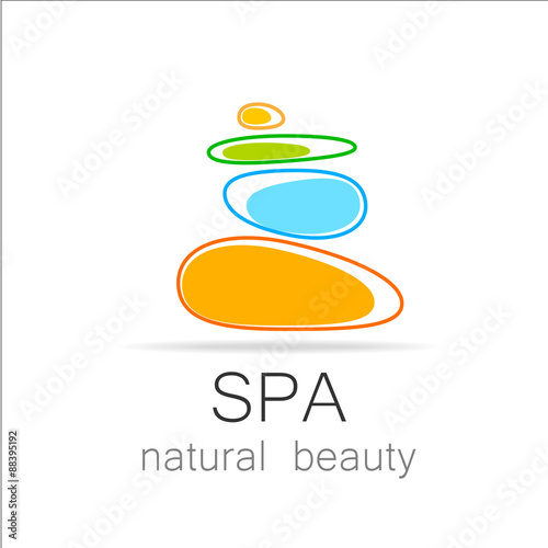 spa natural beauty logo template