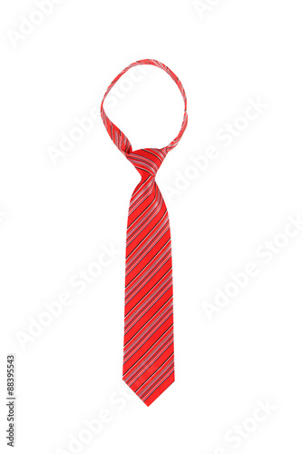 Tied up Red Necktie