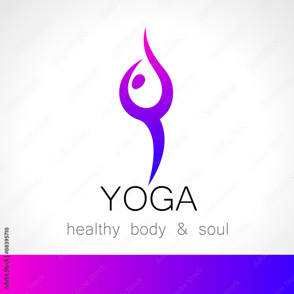 Fototapeta premium yoga logo