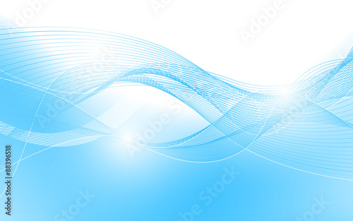 Abstract background with blue lines. Vector