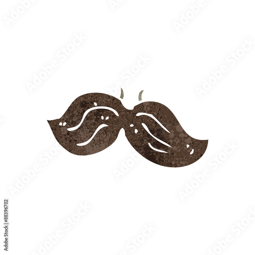 retro cartoon fake mustache
