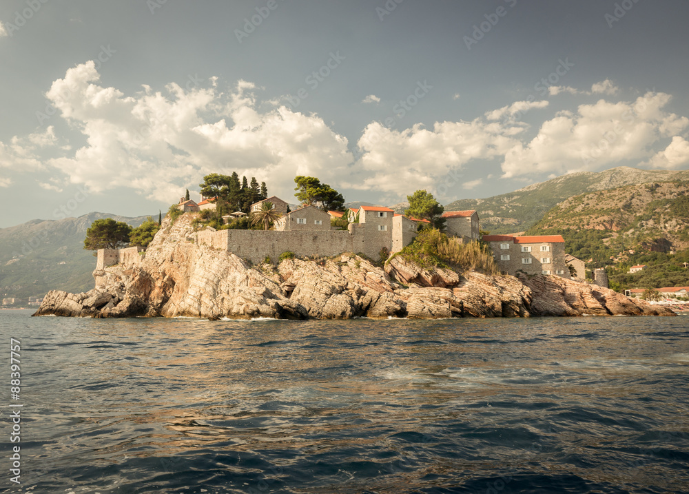 Sveti Stefan, small islet and resort in Montenegro