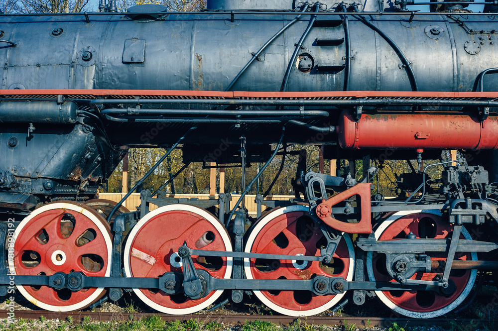 Vintage diesel locomotive