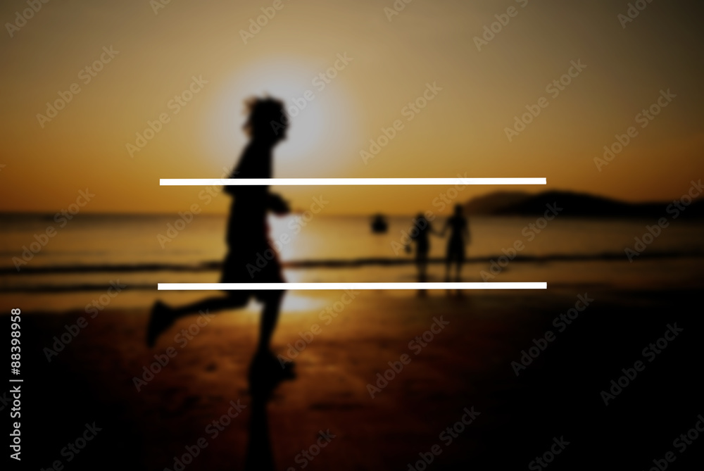 Fototapeta premium Copy Space Blank Summer Vacation Holiday Concept
