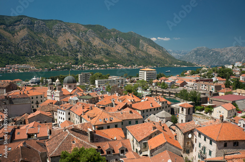 Roof tops of the old town Kotor