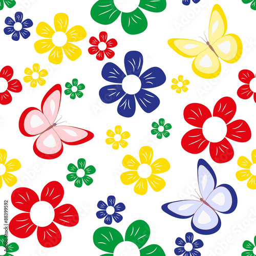 simple flowers pattern