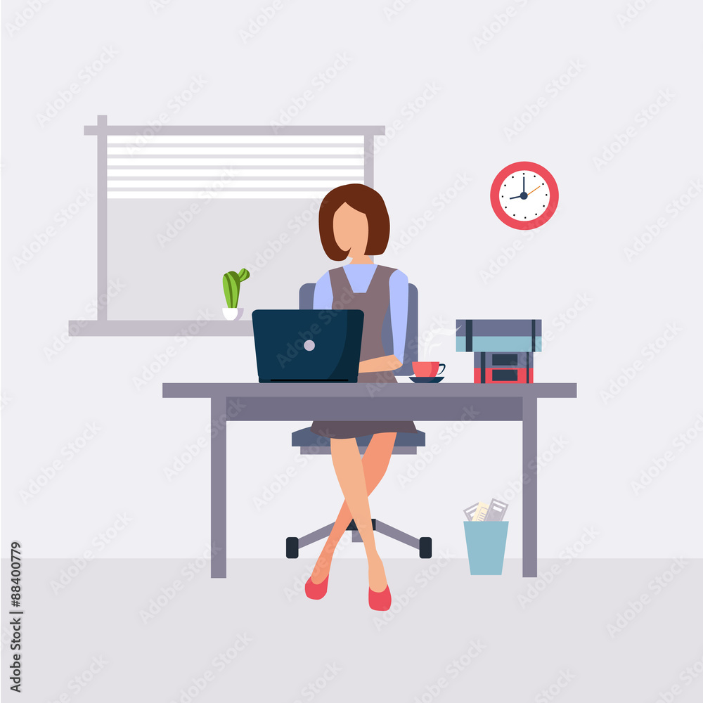 Woman working in office Woman working in office