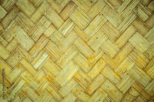 Thai handcraft of bamboo weave pattern for background use