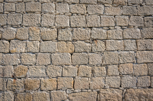 decorative cracked real stone wall surface with cement