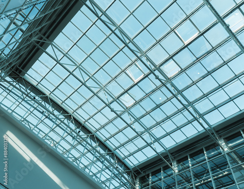 Glass roof of the station