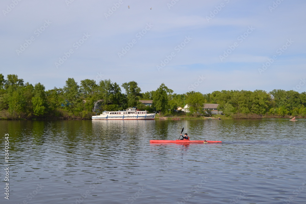 Rowing on the river