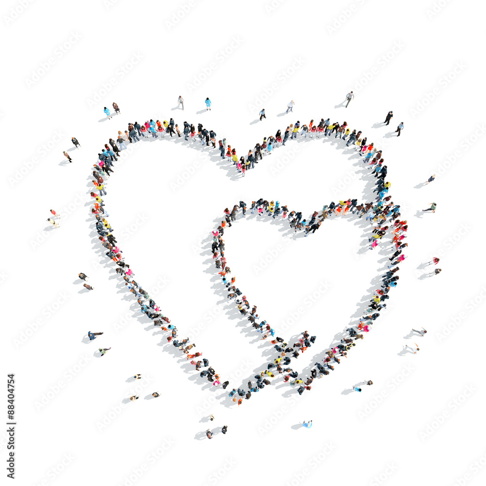 people in the shape of heart, cardio. people in the shape of heart, cardio.