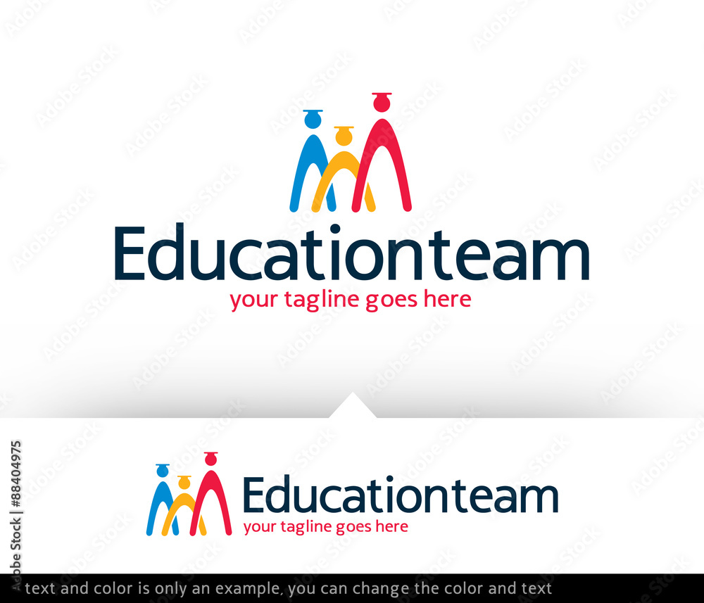 Education Team Logo Template Vector 