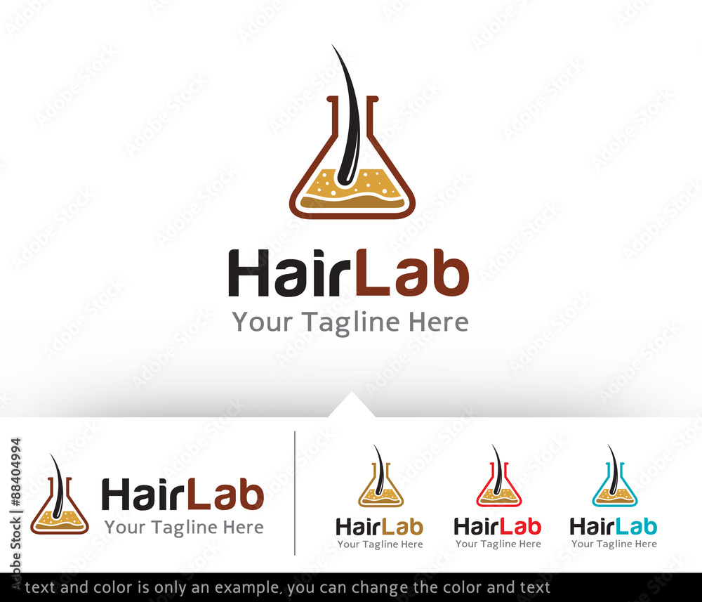 Hair Lab Logo Template Vector Hair Lab Logo Template Vector
