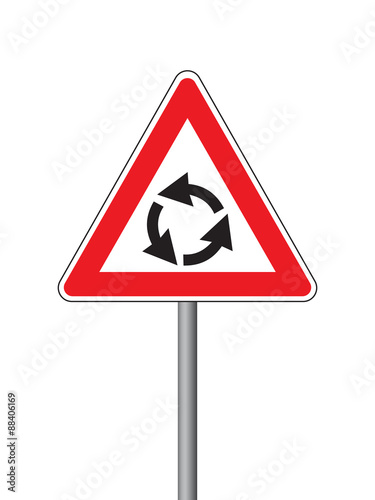 Roundabout sign