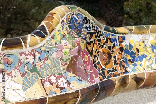 Canvas Print park güell, barcelona, spanien, katalonien, antoni gaudí, gaudi, städtereise, Mo