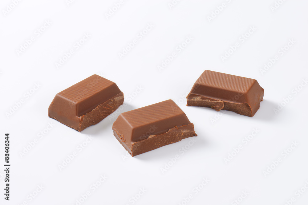 pieces of chocolate pieces of chocolate
