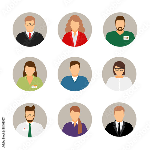 Businesspeople avatars