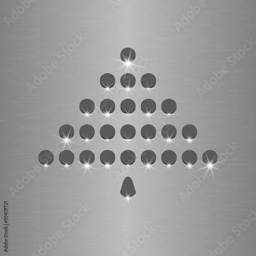 Steel urban Christmas tree