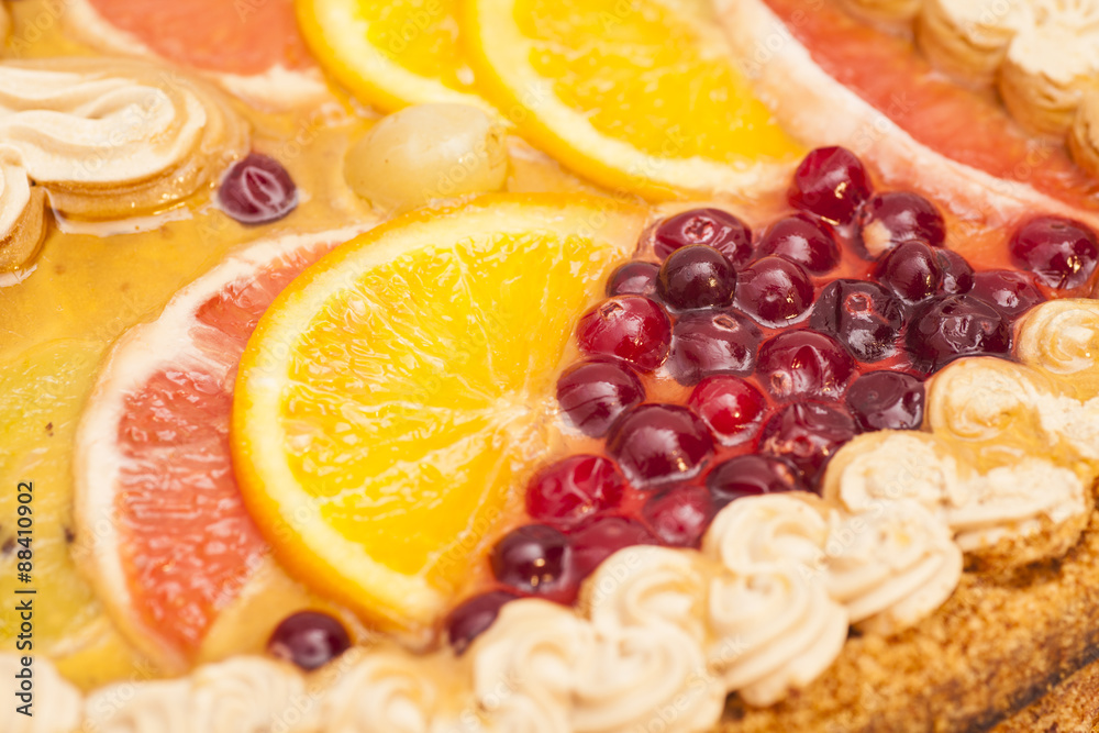Fruits Cake Background Fruits Cake Background