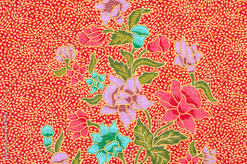 Obraz na płótnie Abstract bright textile in batik's.