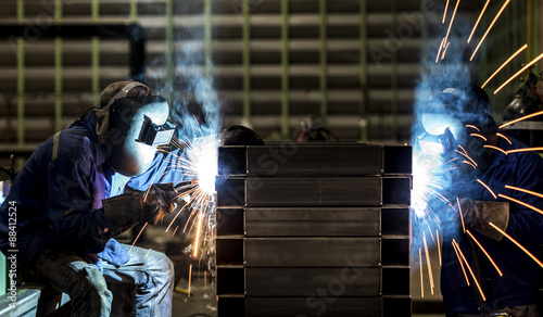 Canvas Print Welding steel structure
