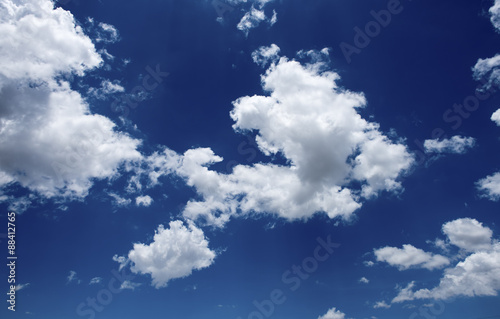 Fototapeta Naklejka Na Ścianę i Meble -  Blue sky with cloud closeup