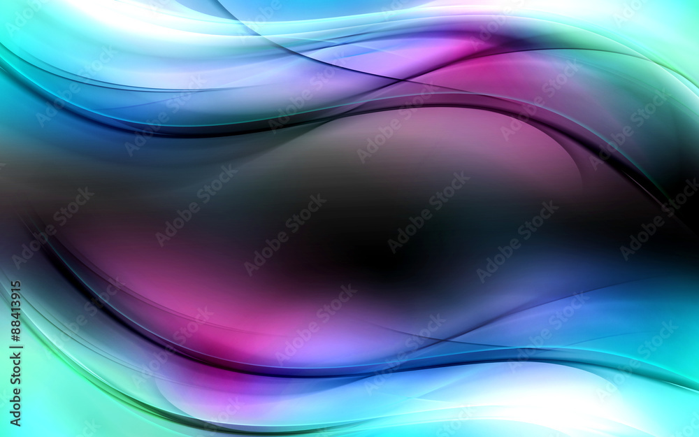 Fototapeta premium abstract color wave background