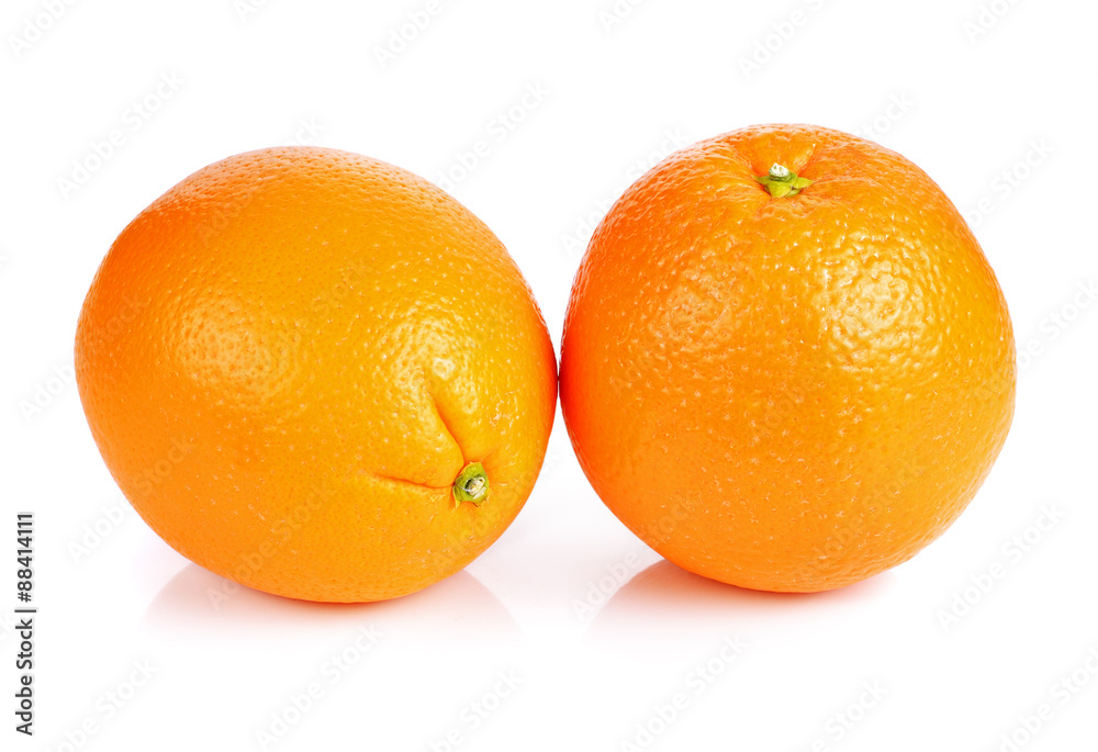 Orange fruit isolated on white background Orange fruit isolated on white background