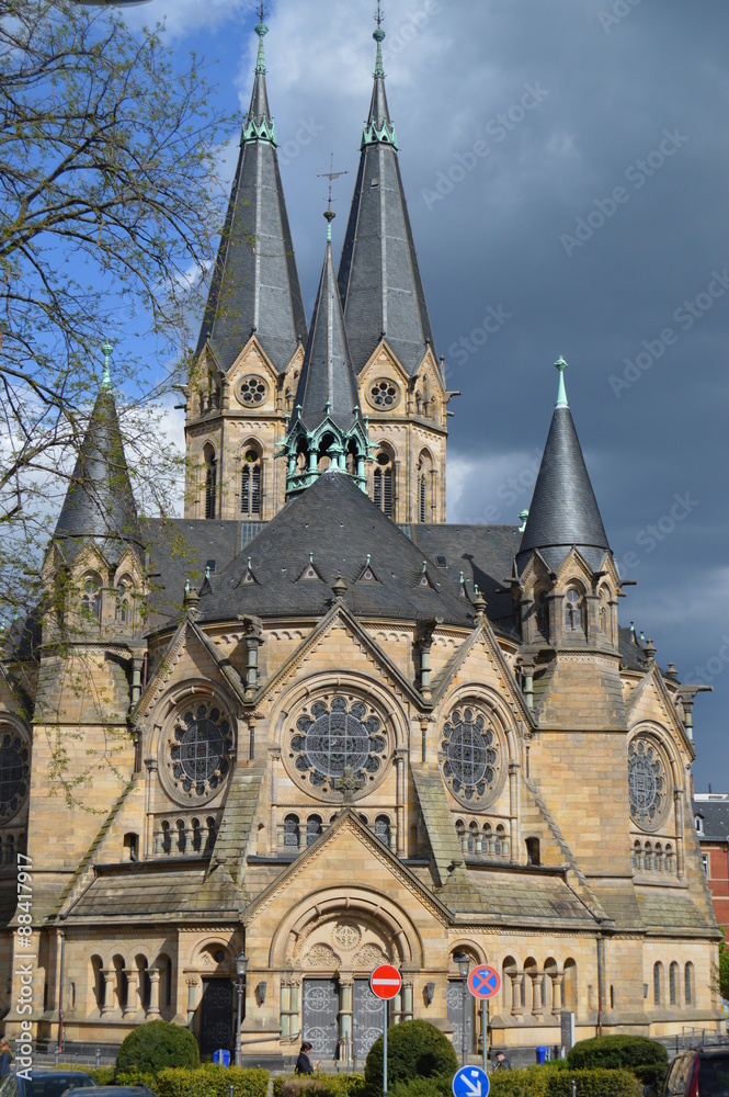 Obraz premium Ringkirche, Wiesbaden